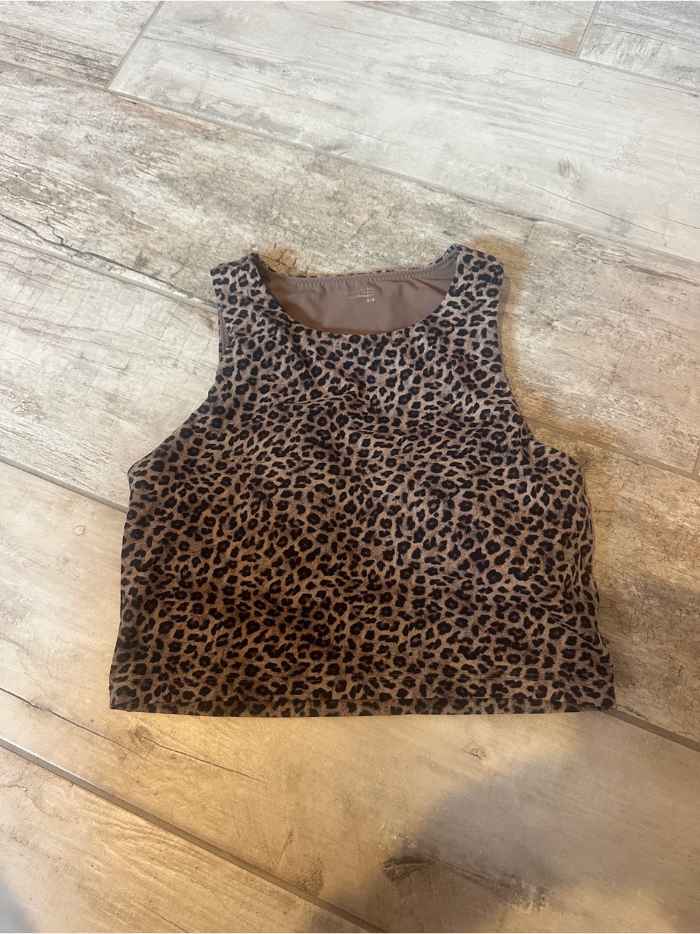 Offline Cropped Leopard Print Cropped Top